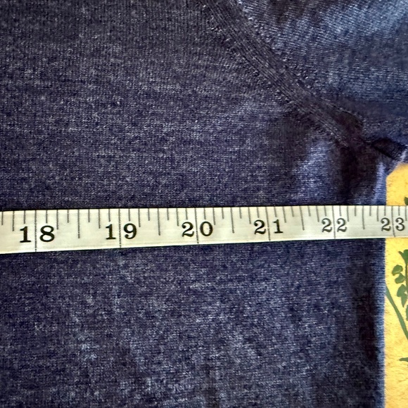 Ermenegildo Zegna Cashseta V Neck Sweater Men Deep Blue, 52, Cashmere Silk $1390 - Picture 7 of 10